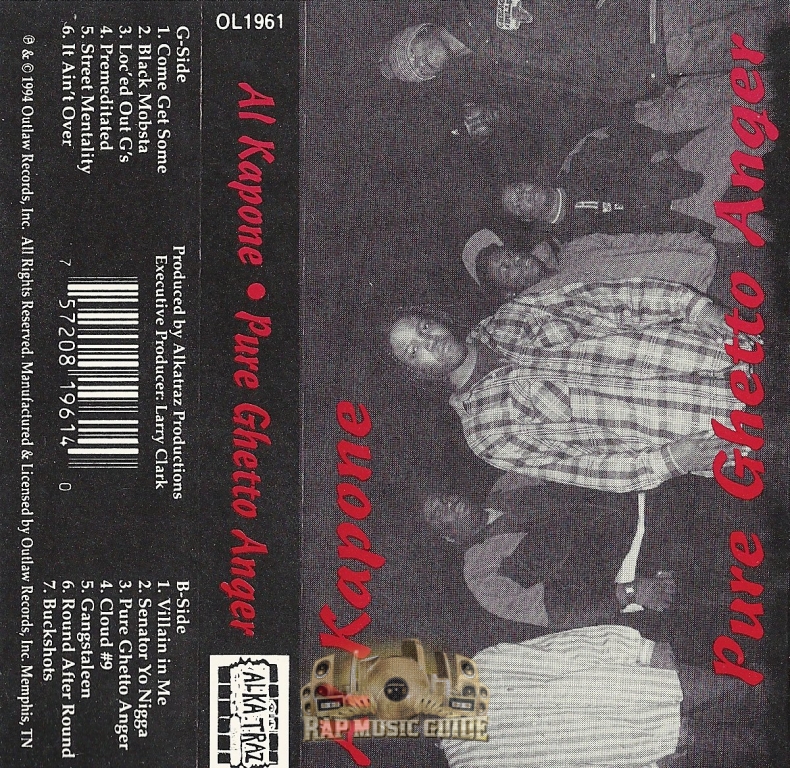 Al Kapone - Pure Ghetto Anger: Cassette Tape | Rap Music Guide